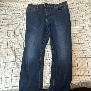 Slim fit blue male jeans